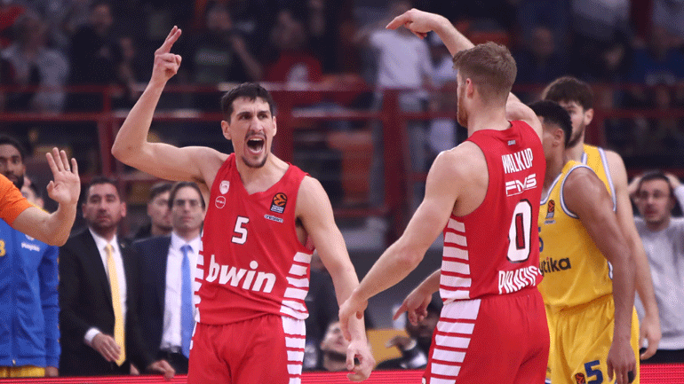 Παρέμεινε πρώτος ο Ολυμπιακός, 95-89 την Μακάμπι