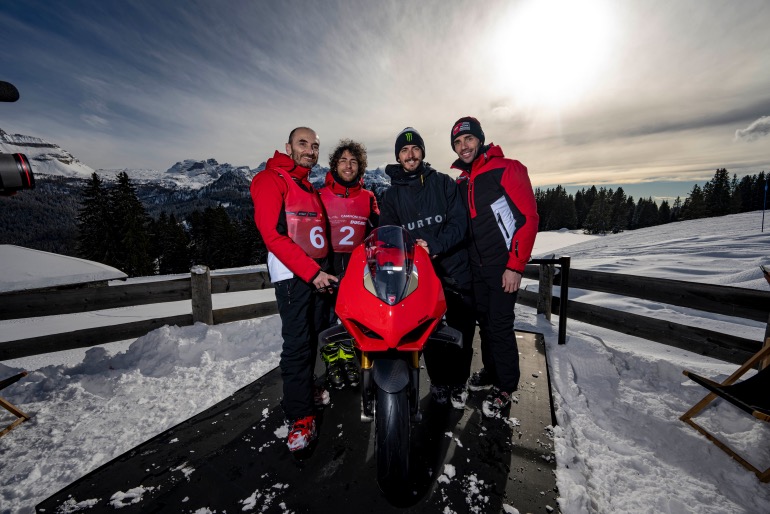 Ο "Πρόεδρος" Domenicali και οι οδηγοί Bastianini, Bagnaia, Pirro