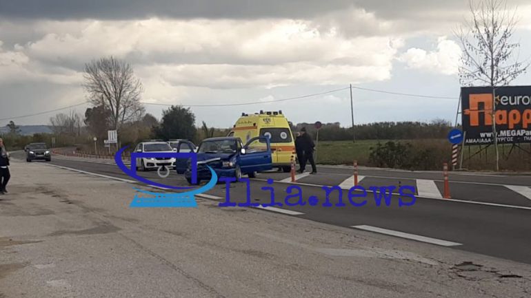 Ηλεία: Μια τραυματίας σε τροχαίο στη Γαστούνη