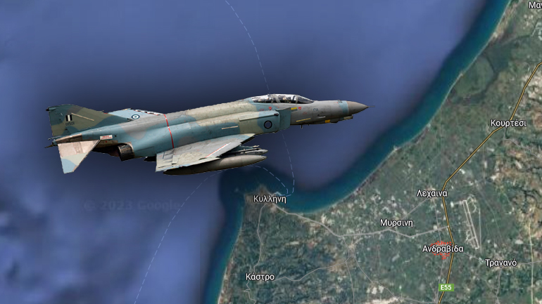 Συνετρίβη Φάντομ της Πολεμικής Αεροπορίας στην περιοχή της Ανδραβίδας