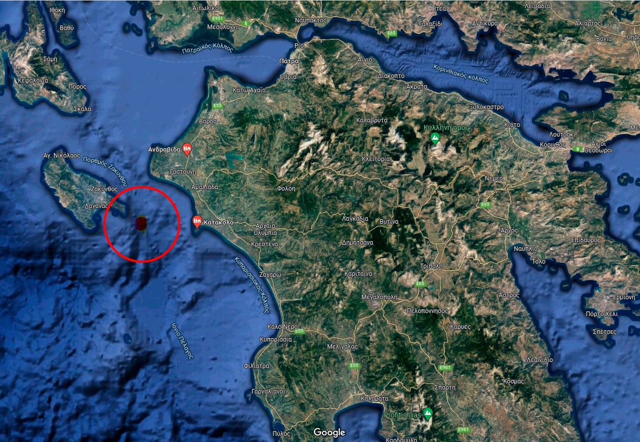 Η περιοχή που συνεντρίβη το αεροσκάφος