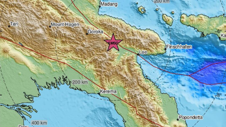 Σεισμός 5,9 Ρίχτερ στη Νέα Γουινέα