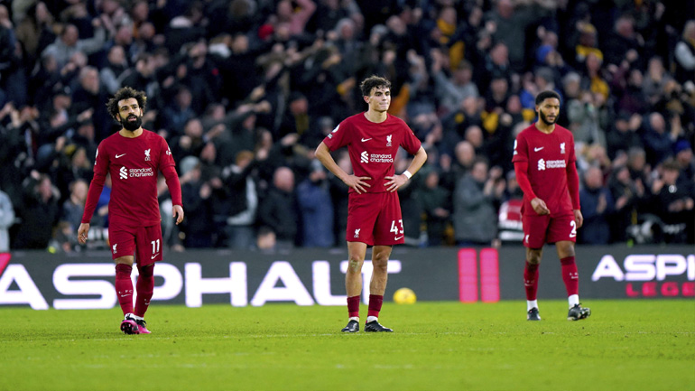 Αγγλία: Καταρρέει η Λίβερπουλ, γνώρισε βαριά ήττα με 3-0 από τη Γουλβς!