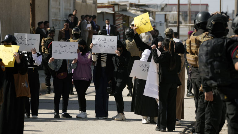 Ιράκ: Διαδήλωση στη Βαγδάτη κατά της ενδοοικογενειακής βίας και των γυναικοκτονιών