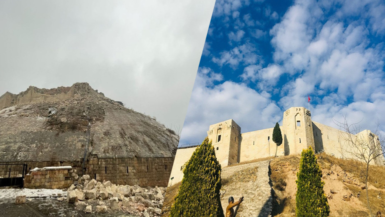 Σεισμός στην Τουρκία: Κατέρρευσε το ιστορικό κάστρο του Γκαζιαντέπ Σεισμός στην Τουρκία: Κατέρρευσε το ιστορικό κάστρο του Γκαζιαντέπ