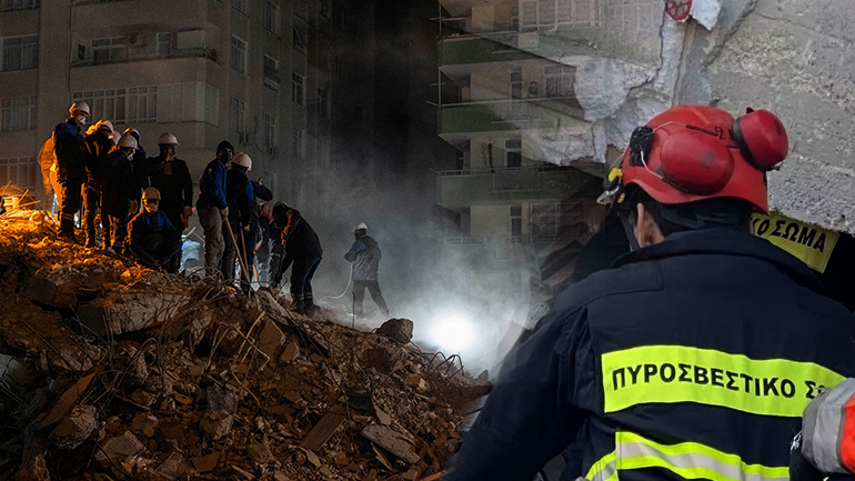 Ίχνη ζωής εντόπισε η ΕΜΑΚ στα συντρίμμια