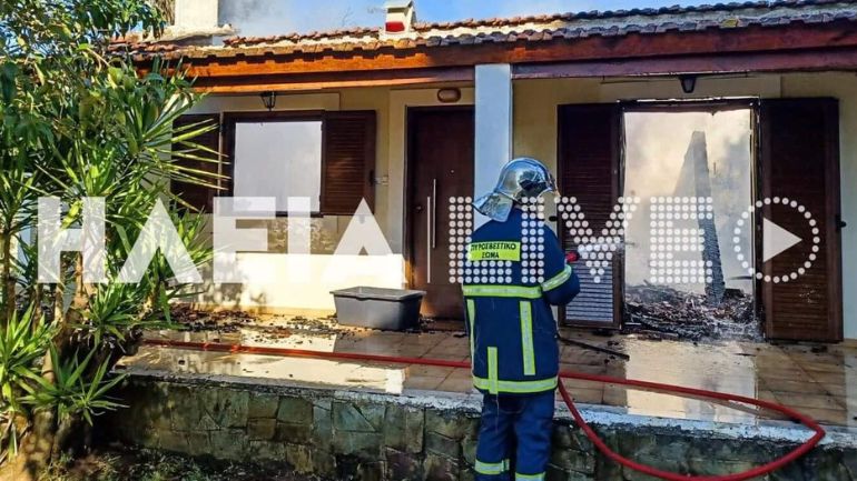 Μανωλάδα Ηλείας: Πυρκαγιά κατέστρεψε ολοσχερώς κατοικία