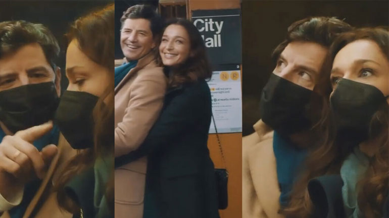 Σάκης Ρουβάς και Κάτια Ζυγούλη ανταλλάζουν φιλιά και αγκαλιές στο μετρό