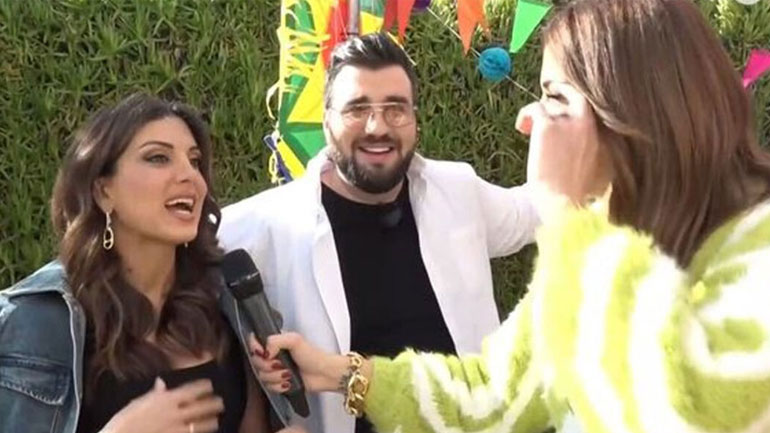 Η Σταματίνα Τσιμτσιλή εισέβαλε στην εκπομπή της Ελένης Χατζίδου και του Ετεοκλή Παύλου