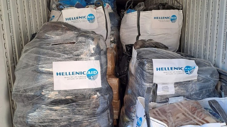 Νέα ανθρωπιστική βοήθεια 50 τόνων από την Ελλάδα στην Τουρκία