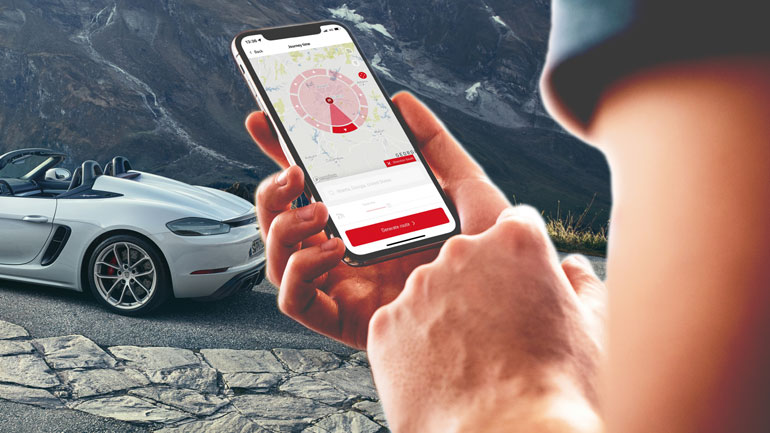 Η νέα εφαρμογή της Porsche μπορεί να βρει την διαδρομή των ονείρων σου