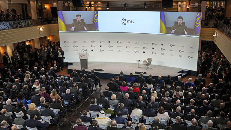 Ζελένσκι στη Διάσκεψη του Μονάχου: «Δεν υπάρχει εναλλακτική από τη νίκη της Ουκρανίας»