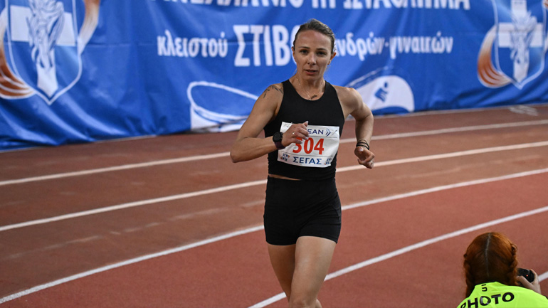 Πανελλήνιο Πρωτάθλημα κλειστού στίβου: Πανελλήνιο ρεκόρ από την Αντιγόνη Ντρισμπιώτη