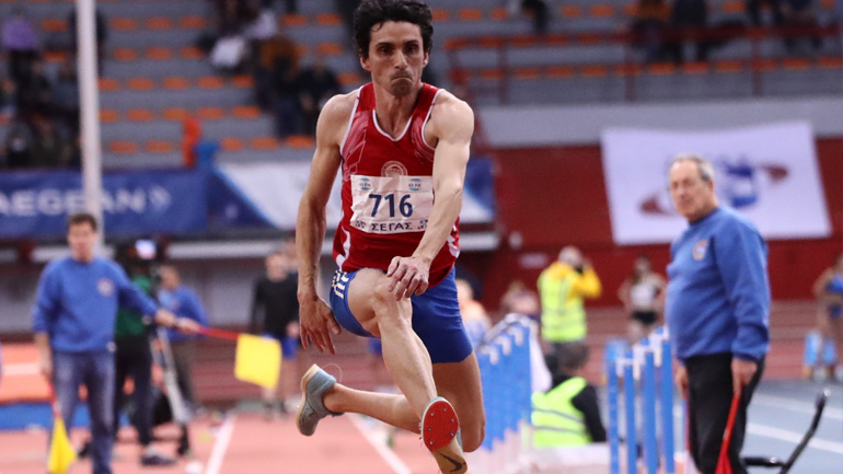 Πανελλήνιο Πρωτάθλημα κλειστού στίβου: Στις 16 νίκες ο Τσιάμης στο τριπλούν