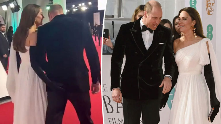 BAFTAs 2023: To πονηρό χάδι της Kate Middleton στον πρίγκιπα William που έγινε viral!