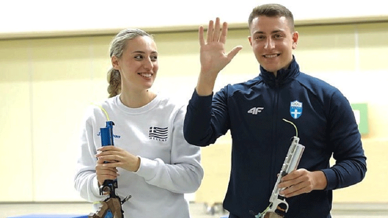 Σκοποβολή: Στην όγδοη θέση τα αδέλφια Κορακάκη στο Μικτό Ομαδικό του Αεροβόλου Πιστολιού