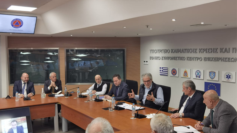 Σύσκεψη στο υπουργείο Κλιματικής Κρίσης και Πολιτικής Προστασίας για τη σεισμική ασφάλεια των κτηρίων