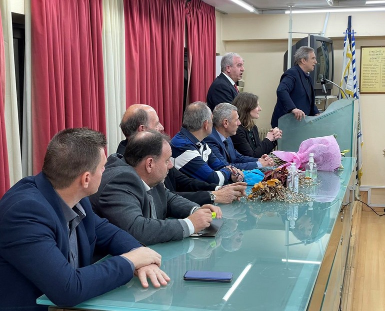 Ο Πρόεδρος Ένωσης Ποδοσφαιρικών Σωματείων Αθήνας & Αναπληρωτής Πρόεδρος ΕΠΟ κ. Παναγιώτης Δημητρίου