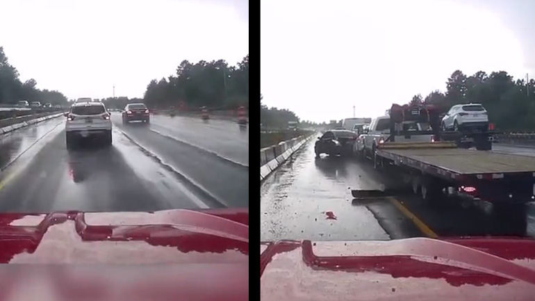 Απέφυγε την καραμπόλα τελευταία στιγμή