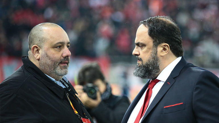 Ολυμπιακός: Απαγόρευση εισόδου στον αγωνιστικό χώρο για 15 ημέρες σε Μαρινάκη και Καραπαπά