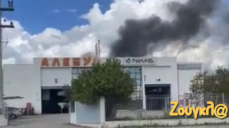 Πυρκαγιά σε χώρο επιχείρησης στη λεωφόρο ΝΑΤΟ στον Ασπρόπυργο