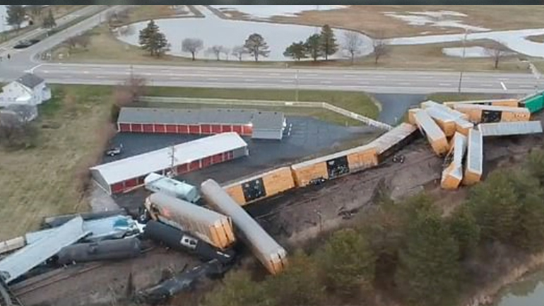 Δεύτερο τρένο της Norfolk Southern εκτροχιάστηκε στο Οχάιο