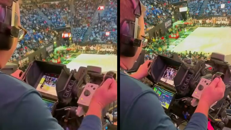 Καμεραμάν σε γήπεδο NBA