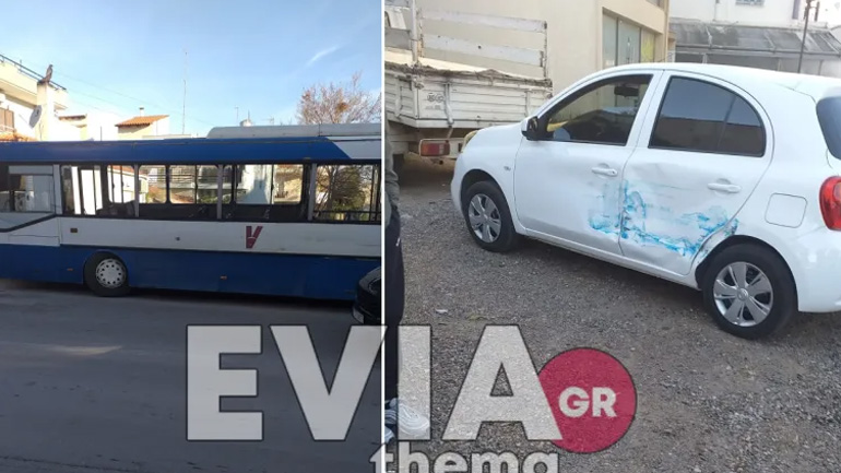 Τροχαίο ατύχημα στη Χαλκίδα: Σχολικό λεωφορείο με παιδιά συγκρούστηκε με Ι.Χ.