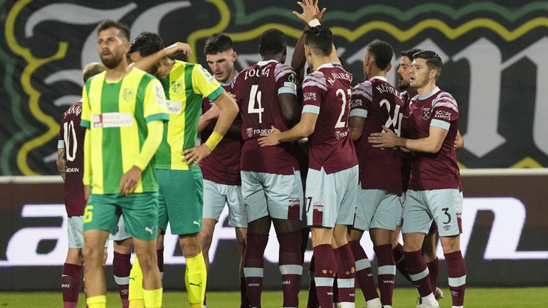 Conference League: «Καθάρισε» με τον Αντόνιο απ’ το πρώτο ματς η Γουέστ Χαμ, ισχυρό προβάδισμα για τη Νις