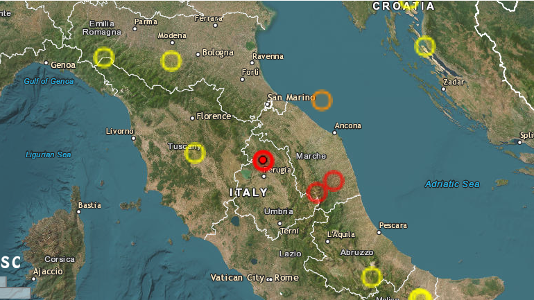 Σεισμική δόνηση 4,6 Ρίχτερ στην κεντρική Ιταλία