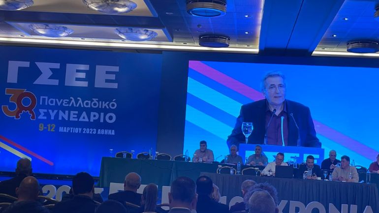 Συνέδριο ΓΣΕΕ: Εισήγηση Γ. Παναγόπουλου για απεργιακές κινητοποιήσεις στις 16 Μαρτίου Συνέδριο ΓΣΕΕ: Εισήγηση Γ. Παναγόπουλου για απεργιακές κινητοποιήσεις στις 16 Μαρτίου