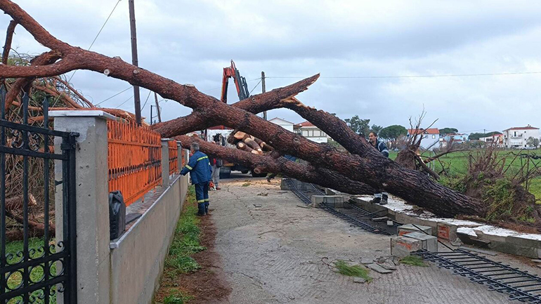Μυτιλήνη: Προβλήματα στη Λέσβο λόγω κακοκαιρίας