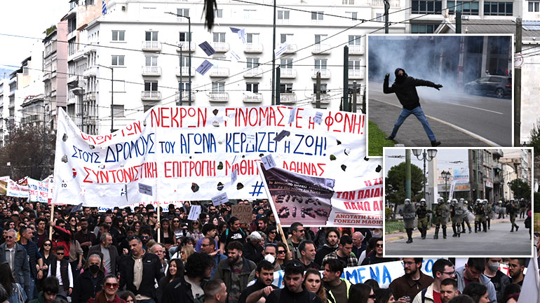 Μαζικές διαδηλώσεις σε όλη την Ελλάδα για τα Τέμπη