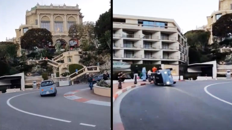 Ιδιοκτήτης Citroen Ami την «είδε» πιλότος στο Monaco και έφερε τούμπες στην πιο διάσημη στροφή 