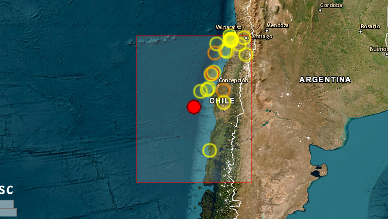 Σεισμική δόνηση 5,5 Ρίχτερ ανοιχτά της Χιλής