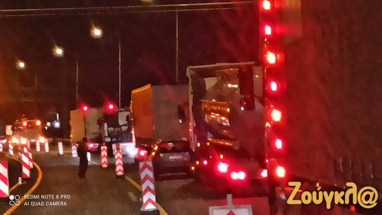 Τροχαίο στο τούνελ Κατερίνης – Από τύχη αποφύγαμε νέα τραγωδία