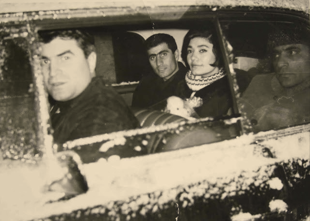 Παπαϊωάννου, Μαρινέλα, Καζαντζίδης, κατά την περιοδεία τους στη Γερμανία