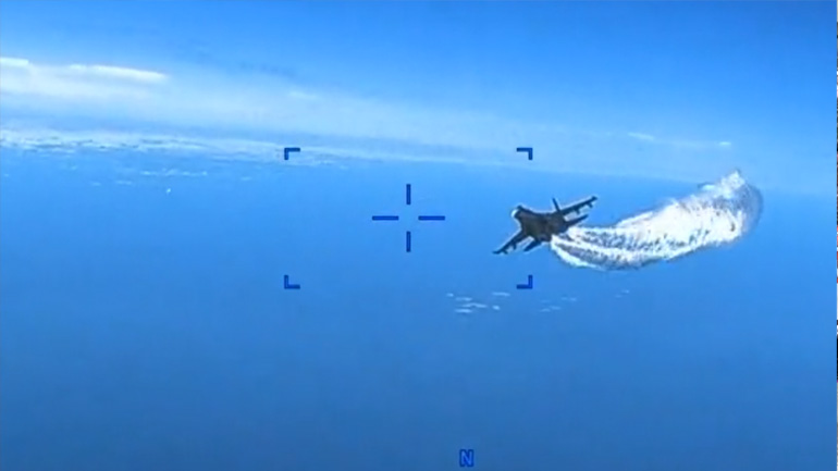 Οι στιγμές πριν την πτώση του αμερικανικού drone στη Μαύρη Θάλασσα