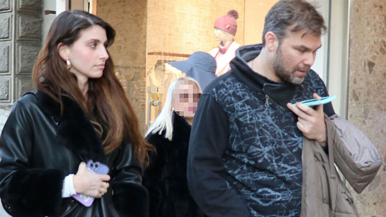 Γιώργος Σαμπάνης: Βόλτα με τη σύντροφό του, Ιωάννα Σαρρή με casual look