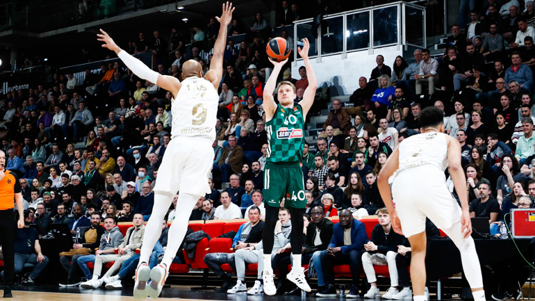 Πέρασε νικηφόρα από τη Γαλλία ο Παναθηναϊκός, 86-82 τη Βιλερμπάν πριν το ντέρμπι με τον Ολυμπιακό