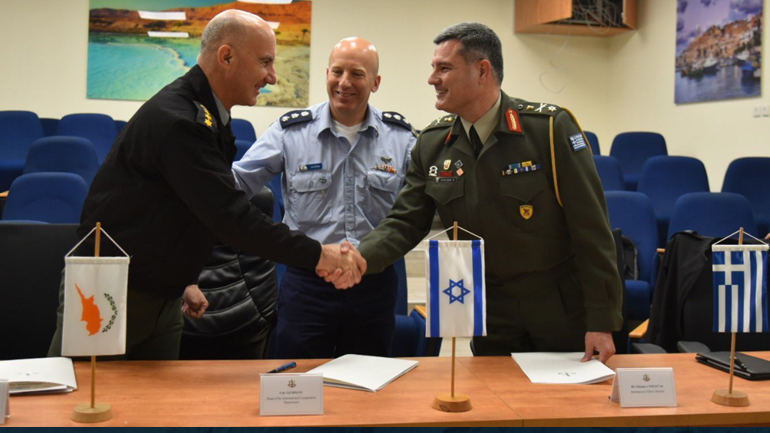 Υπογραφή Προγραμμάτων Διμερούς και Τριμερούς Αμυντικής Συνεργασίας Κύπρου – Ελλάδας – Ισραήλ