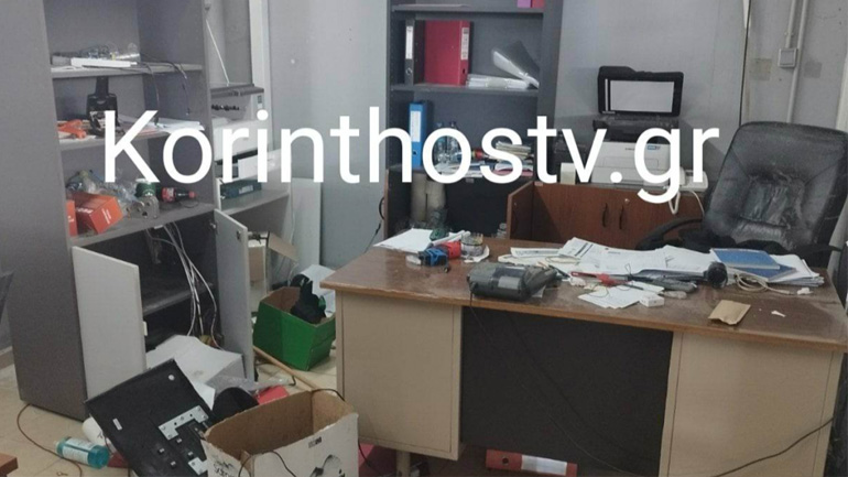 Κόρινθος: Άγνωστοι έκαναν «γυαλιά καρφιά» τα γραφεία Αγροτικού Συνεταιρισμού