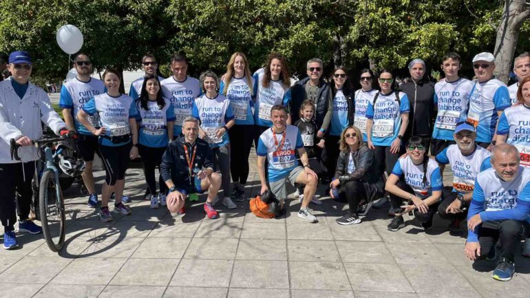 Η ομάδα «Τρέχουμε για να αλλάξουμε το Διαβήτη της Novo Nordisk στον Ημιμαραθώνιο της Αθήνας