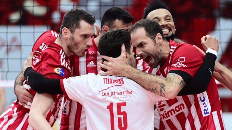 Volley League: Πρώτη νίκη για τον Ολυμπιακό στα ημιτελικά, 3-0 τον Μίλωνα