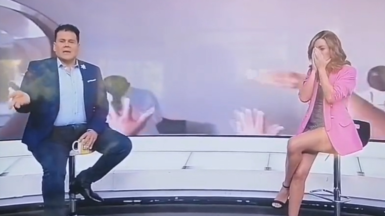 Παρουσιάστρια στην Κολομβία καταρρέει κατά τη διάρκεια ζωντανής εκπομπής