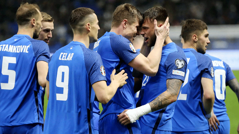 Euro 2024: Με Τσέριν και Βέρμπιτς νίκησε η Σλοβενία το Καζακστάν