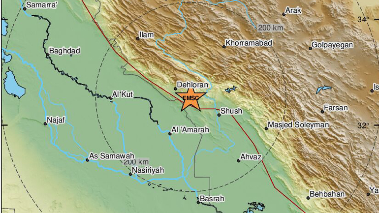 Σεισμός 4,9 Ρίχτερ στα σύνορα Ιράν – Ιράκ
