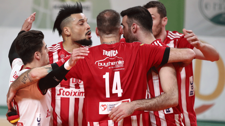 Volley League: Δεύτερη νίκη για τον Ολυμπιακό, 3-1 τον Μίλωνα