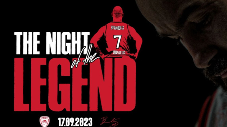 Αποσύρει τη φανέλα του Σπανούλη με το Νο7 η ΚΑΕ Ολυμπιακός