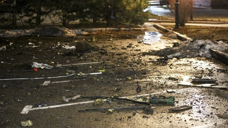 Ουκρανία: Στις φλόγες κατάστημα έπειτα από εκρήξεις στο Κίεβο